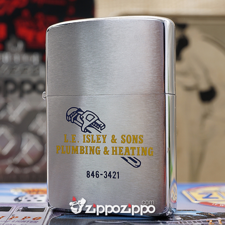 Zippo Cổ L.E. Isley & Sons Plumbing & Heating 846-3421