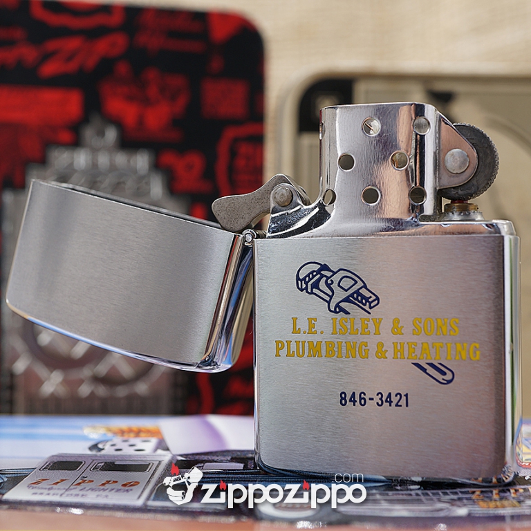 Zippo Cổ L.E. Isley & Sons Plumbing & Heating 846-3421