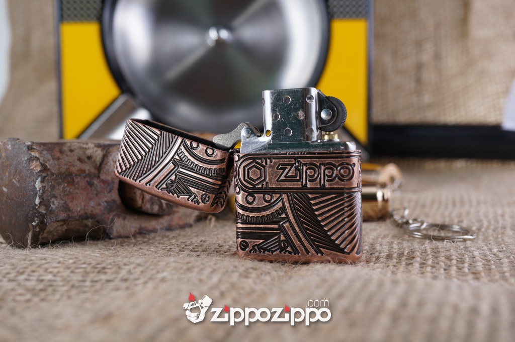 Zippo copper khắc 4 mặt