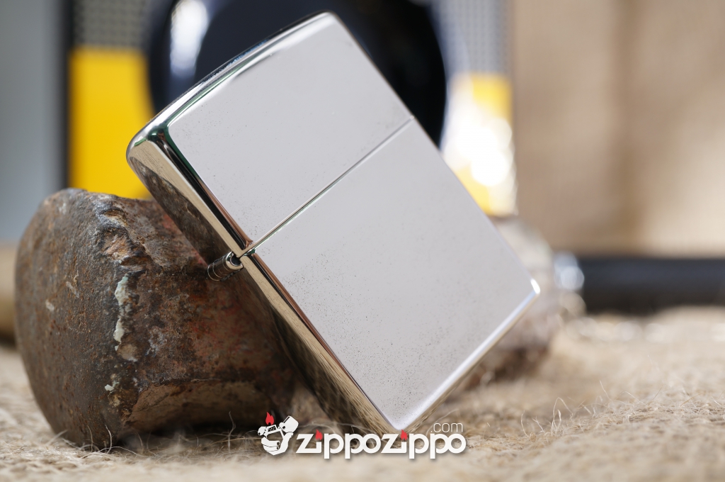 Zippo Cổ Màu đồng Trơn Bóng Sản Xuất Năm 1998