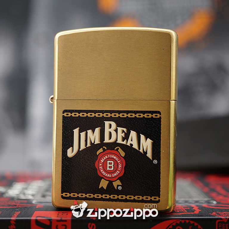 Bật lửa zippo cổ Brass Jinbeam sản xuất năm 2000