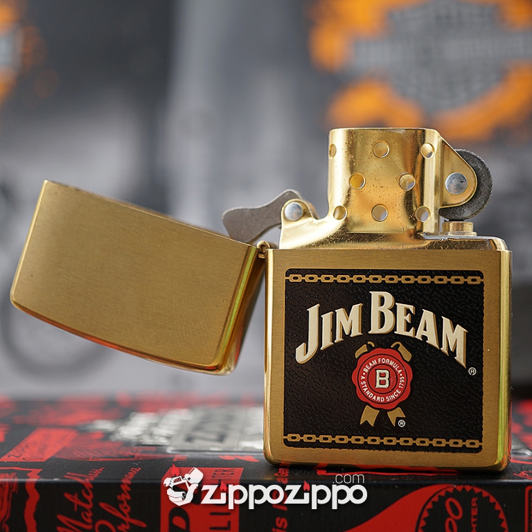 Bật lửa zippo cổ Brass Jinbeam sản xuất năm 2000