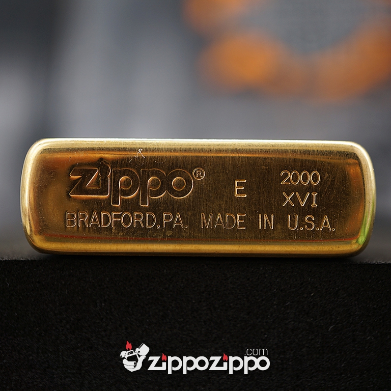 Bật lửa zippo cổ Brass Jinbeam sản xuất năm 2000