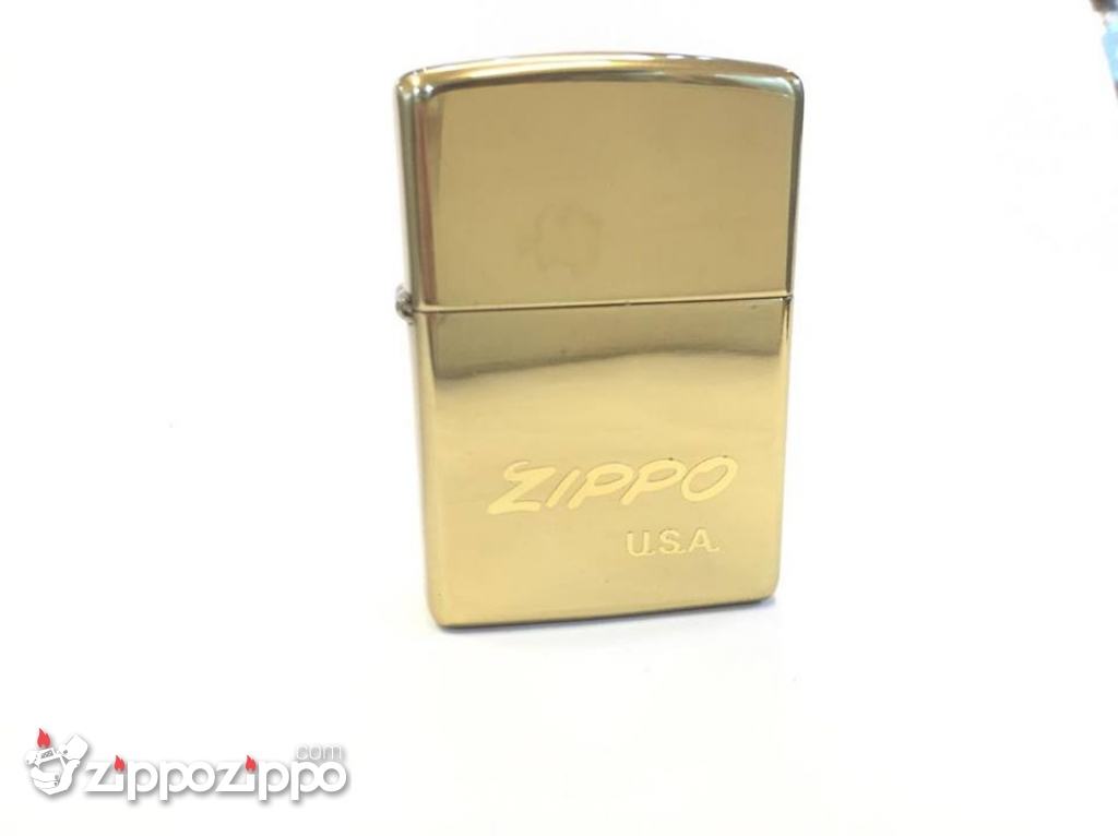 Zippo Cổ khắc logo zippo USA vỏ đồng sản xuất năm 1993