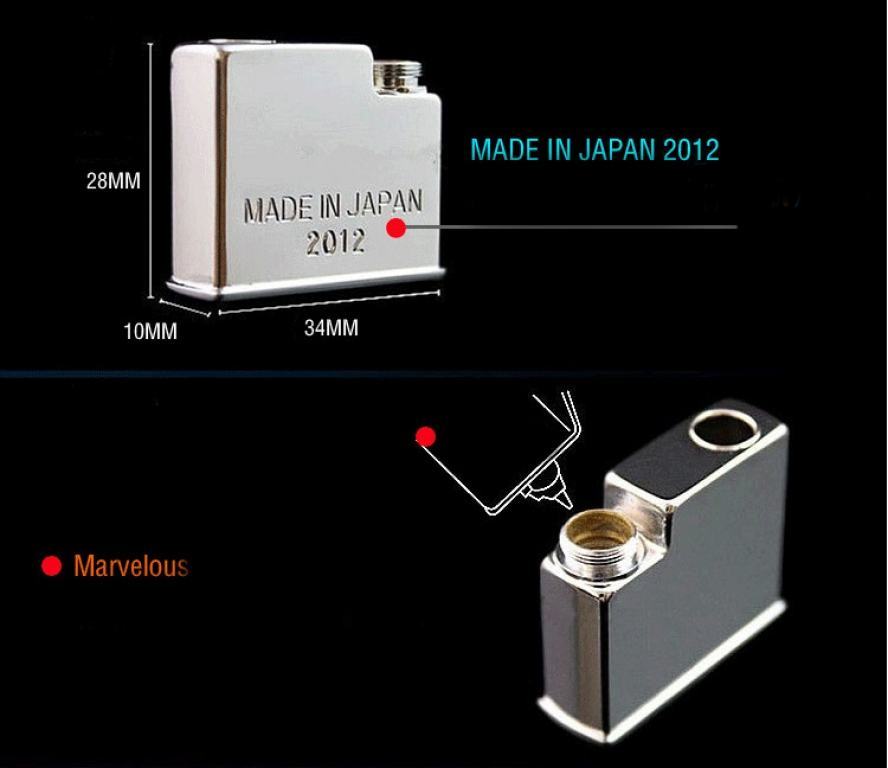 Bật lửa Nhật chính hãng Marvelous M-B090 hình đầu lâu
