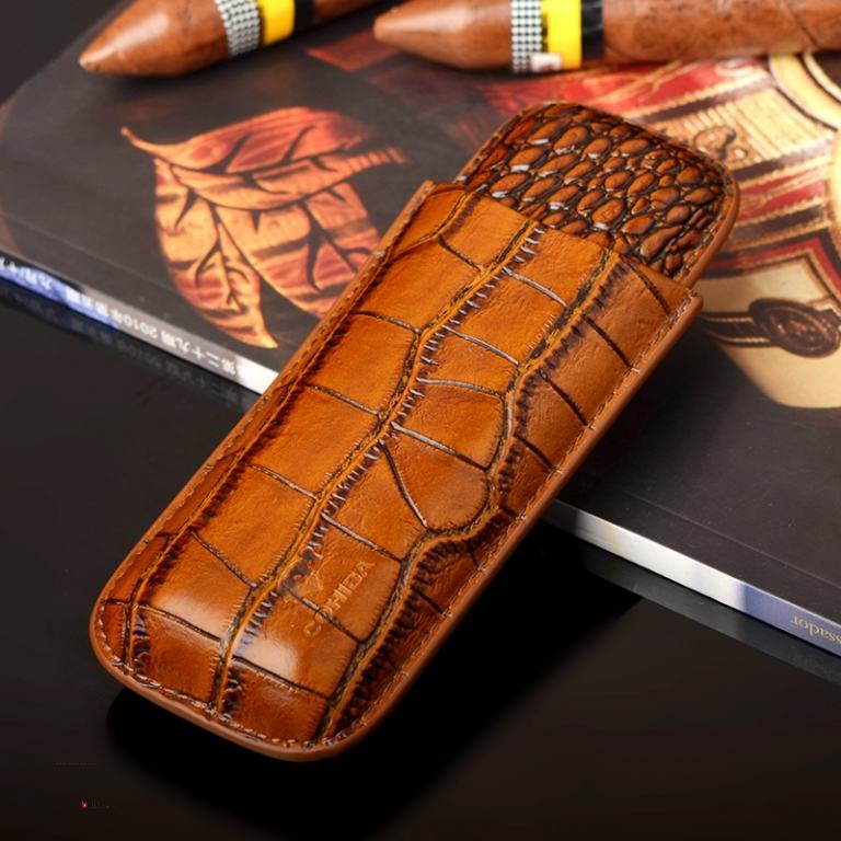 set bao da đựng Cigar (xì gà), dao cắt Cigar Cohiba