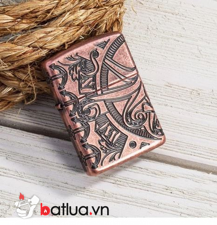 Zippo Armor khắc cao cấp 360 biểu tượng liên quan đến hàng hải bao quanh cả 4 mặt