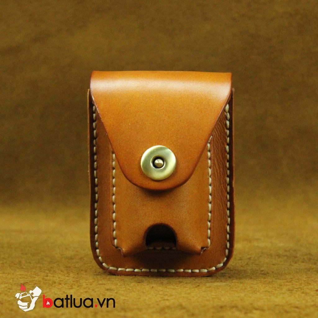 Bao da Handmade đựng zippo và thuốc lá