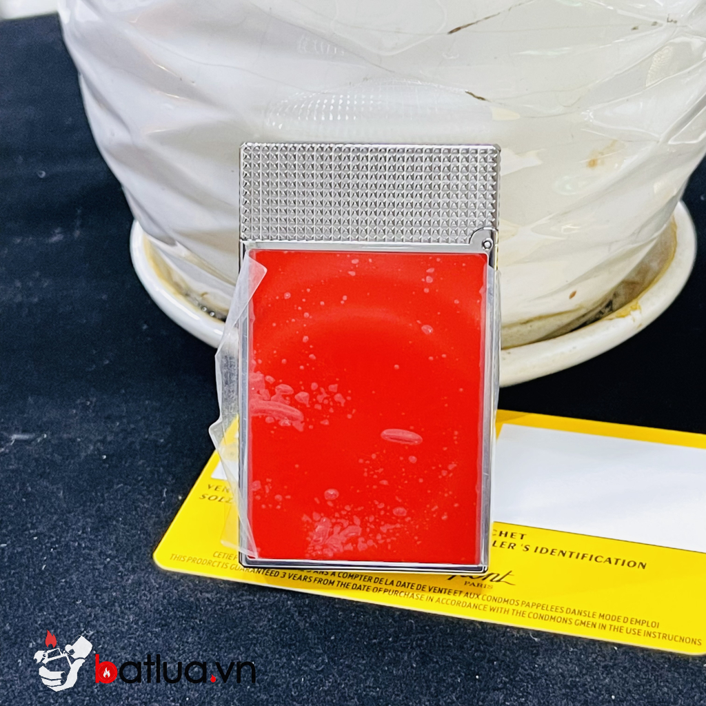 Bật lửa S.T. Dupont Ferrari Đỏ – Bạc Cao Cấp | Dupont  phong cách thể thao kinh điển