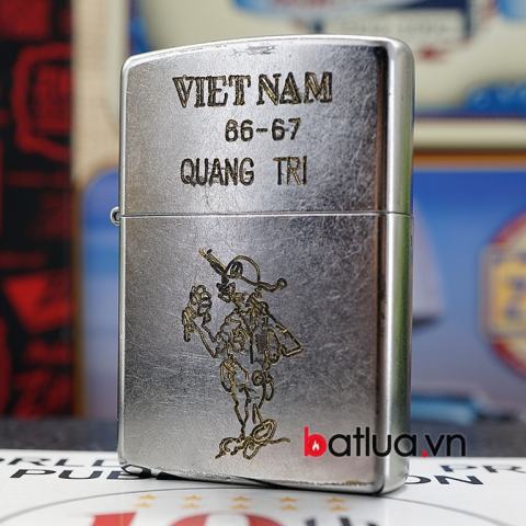 Bật lửa zippo chiến tranh việt nam sản xuất 2017( Quảng Trị 66-67 )