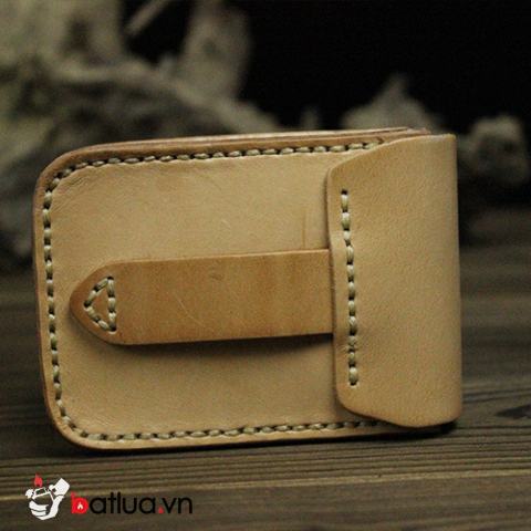 Bao da Handmade đựng zippo và thuốc lá Màu Da