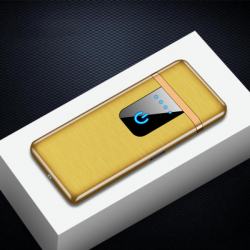 Bật lửa điện cảm ứng sạc USB TH767 màu vàng - Mã SP: BLD0033V