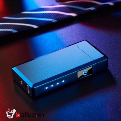 Bật lửa điện sạc USB cảm ứng DK2206 màu xanh