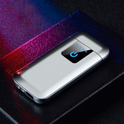 Bật lửa điện sạc USB cảm ứng màu Trắng - Mã SP: BLD0029B