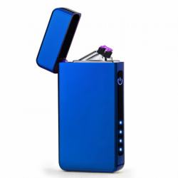 Bật lửa điện sạc USB cảm ứng vân tay màu xanh - Mã SP: BLD0024X