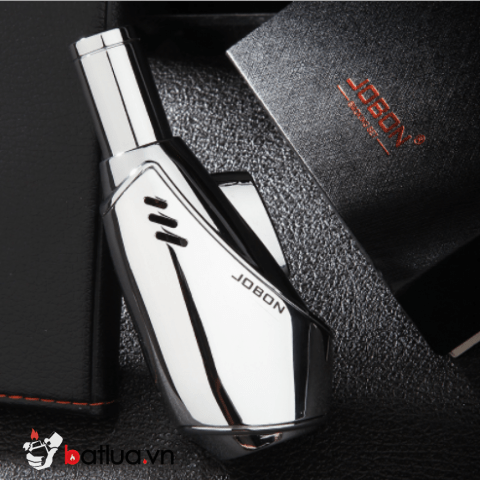 Bật Lửa Hút Xì Gà jobon 991 Kim Loại Cao Cấp Chống Gió Sang Trọng Màu Trắng