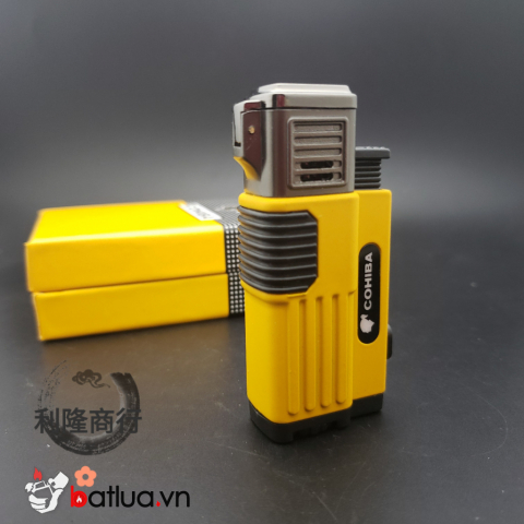 Bật Lửa Khò Xì Gà 3Tia Kèm Đục Cohiba COB Chính Hãng