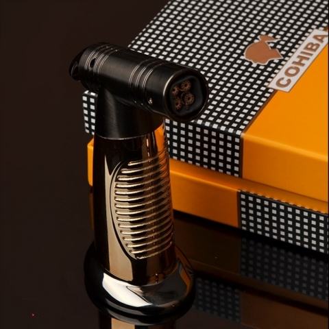 Bật lửa khò xì gà Cohiba để bàn Màu Đen Sang Trọng