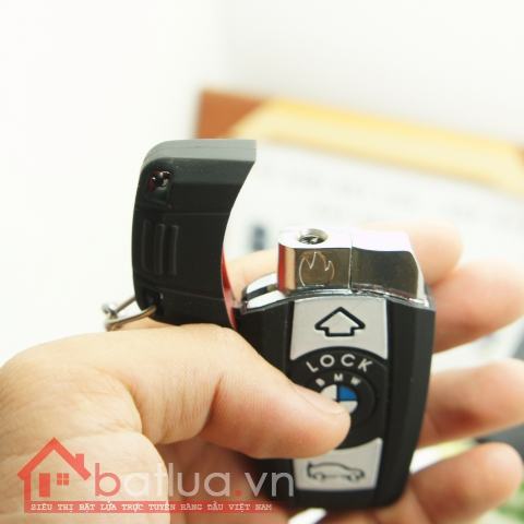 Bật lửa kiêm móc khóa xe ô tô BMW - Lửa khò MS88 095
