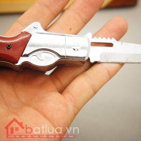 Bật Lửa dao bấm Kiểu Dáng Súng Kíp - MS55 019