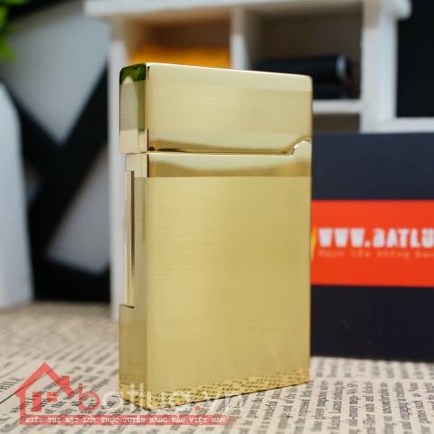Bật lửa KUBOY màu vàng óng KUBOY K1-35