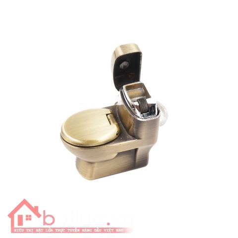 Bật lửa móc khóa kiểu dáng sáng tạo hình Toilet