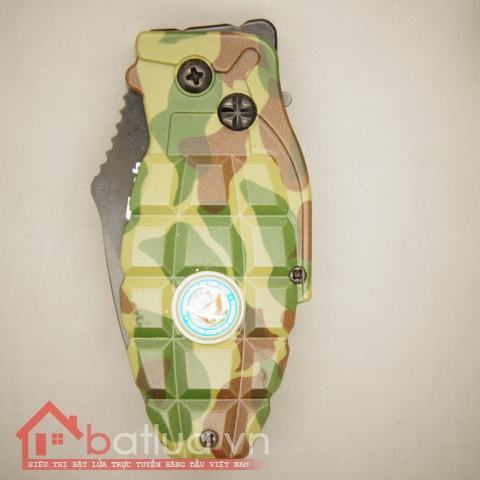 Bật Lửa Quả Lựu Đạn Màu Lính - MS55 021