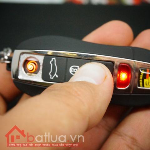 Bật Lửa sạc cổng USB hình móc khóa ô tô Ver 2 có đèn báo khi sạc điện  MS66 011