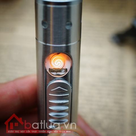 Bật lửa sạc điện usb có đèn pin LED siêu sáng bluemoon