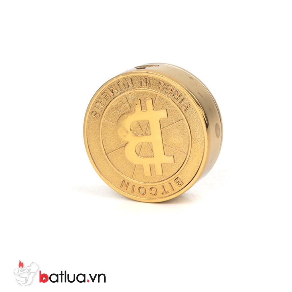 Bật lửa sạc điện USB hình đồng tiền bitcoin