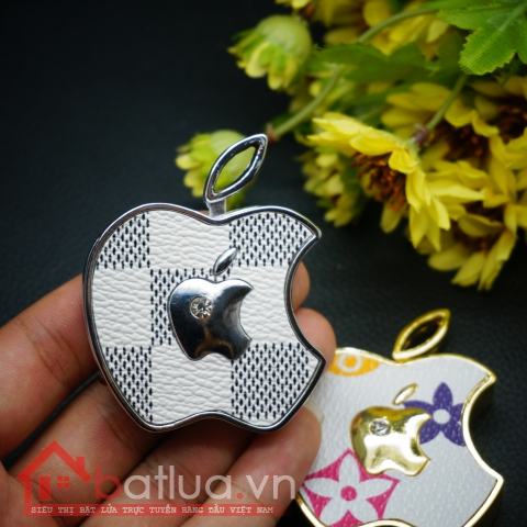 Bật lửa sạc USB hình Apple lồng Apple có đính đá MS66 075