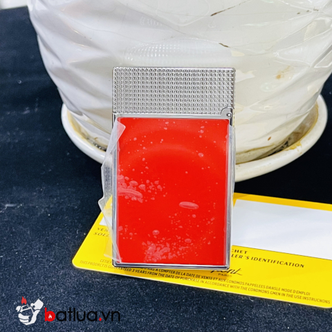 Bật lửa S.T. Dupont Ferrari Đỏ – Bạc Cao Cấp | Dupont  phong cách thể thao kinh điển
