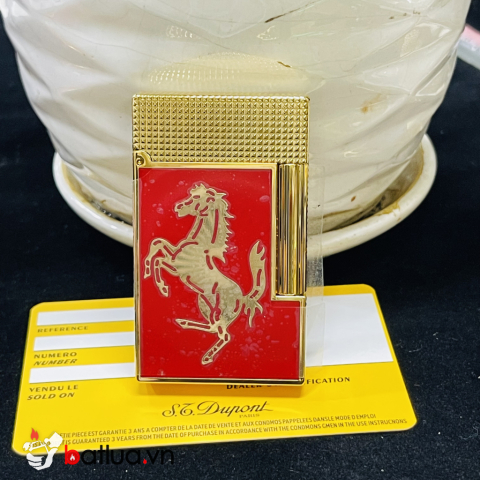 Bật lửa S.T. Dupont Ferrari Đỏ – Vàng Cao Cấp - Dupont phong cách thể thao quý tộc