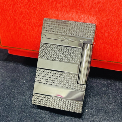 Bật lửa S.T. Dupont Ligne 2 Đen Kim Cương – Guilloché Kinh Điển - Mã SP: DP0078