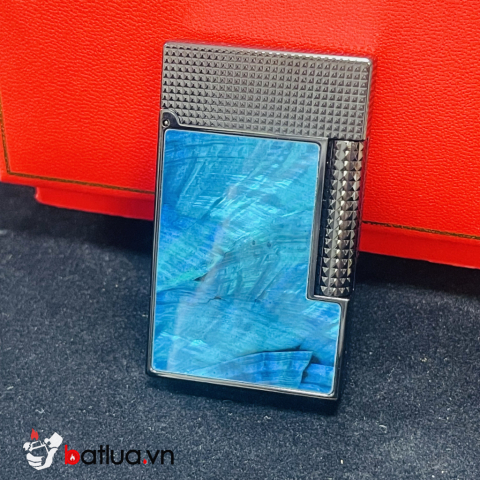 Bật lửa S.T. Dupont Ligne 2 Lam Ngọc Hải Vân – Thủy Khí Tĩnh Tâm | Men đá xanh nghệ thuật Pháp