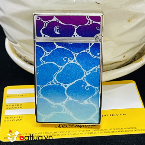Bật lửa S.T. Dupont Ligne 2 Nghệ Thuật Song Diện – Dạ Nguyệt & Nhật Luân | Tuyệt tác men Pháp