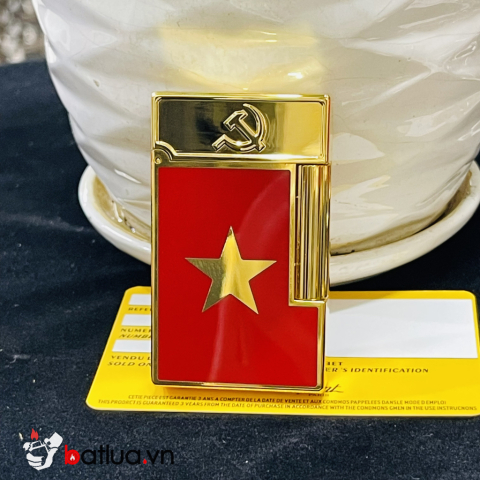 Bật lửa S.T. Dupont Ligne 2 Song Biểu Tượng – Quốc Kỳ Việt Nam| Phiên bản trang trọng sưu tầm