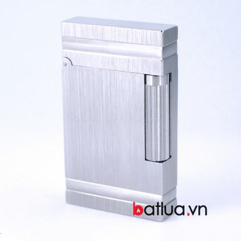 Bật lửa ST Dupont mẫu A060 bạc xước viền bao quanh