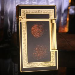 Bật lửa Dupont Super ô vuông logo khiên - Mã SP: DHK0187