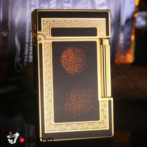 Bật lửa Dupont Super ô vuông logo khiên