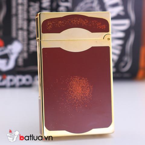 Bật lửa ST Dupont mẫu A083 Mầu đỏ ánh kim tuyến
