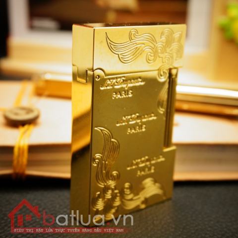 Bật Lửa S.T.Dupont chữ Dupont dạng thỏi vàng khối Mẫu 92