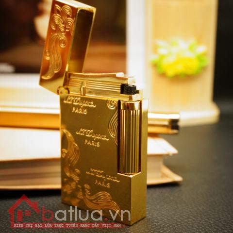 Bật Lửa S.T.Dupont chữ Dupont dạng thỏi vàng khối Mẫu 92