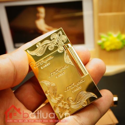Bật Lửa S.T.Dupont chữ Dupont dạng thỏi vàng khối Mẫu 92