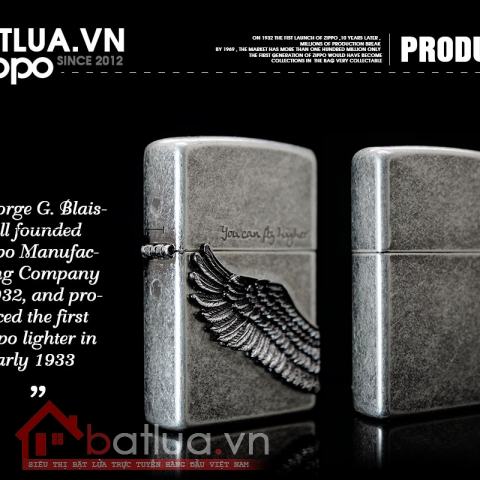 Bật lửa zippo Angel Wings chính hãng , Xuất dành cho thị trường nhật bản