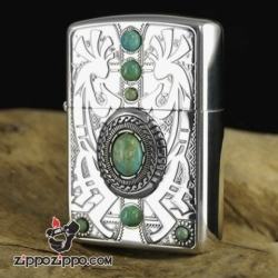 Bật lửa Zippo Bạc Ấn Độ ngọc Một