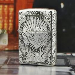 Bật lửa Zippo Bạc nguyên khối Game of Thrones