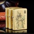 Bật lửa Zippo chất liệu đồng khắc hình Ông Quan Công