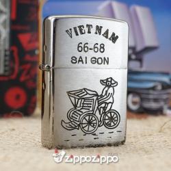 Bật lửa zippo chiến tranh việt nam sản xuất 2017( Sài Gòn - Mã SP: ZPC1502