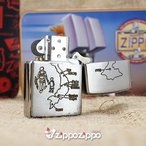 Bật lửa zippo chiến tranh việt nam sản xuất 2017( Sài Gòn